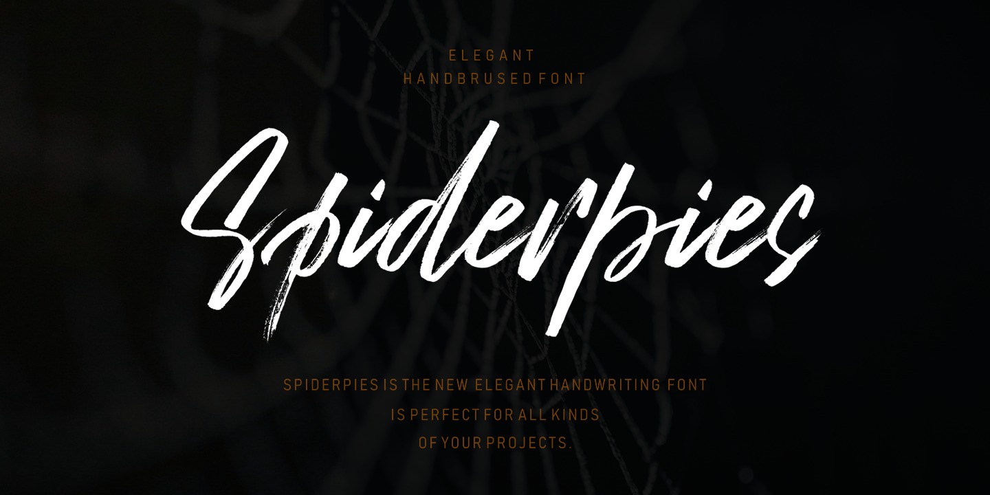 Beispiel einer Spiderpies-Schriftart #1